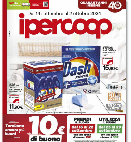 Nuovo Volantino ipercoop valido dal 19 settembre 24 al 02 ottobre 24