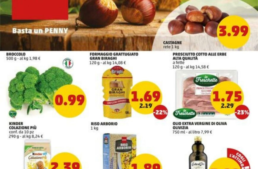 Anteprima Nuovo Volantino penny market valido dal 10 ottobre 24 al 20 ottobre 24