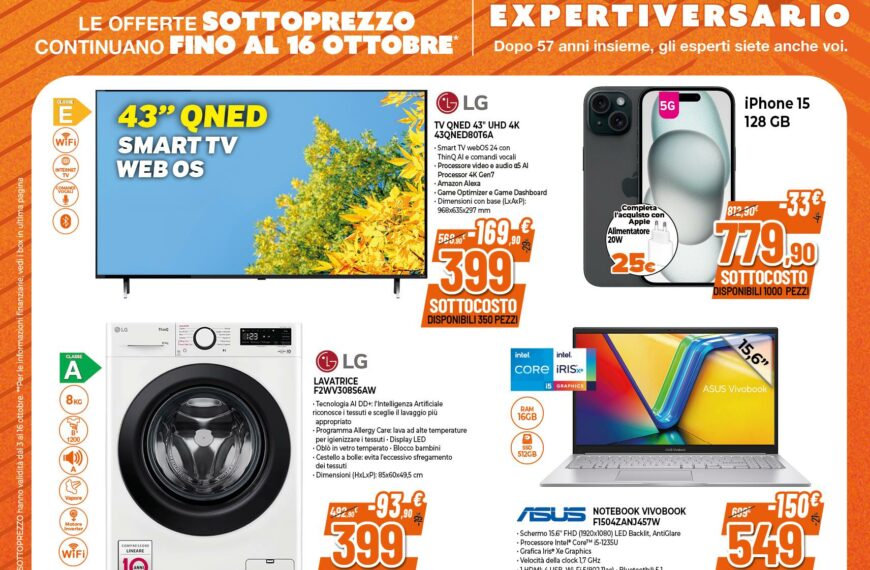 NUOVO VOLANTINO EXPERT dal 3 al 12 ottobre 2024 #anteprima